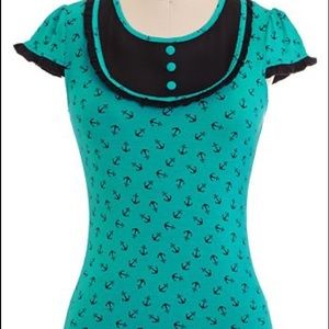 Sourpuss anchor top PINUP  ***MOVING SALE***